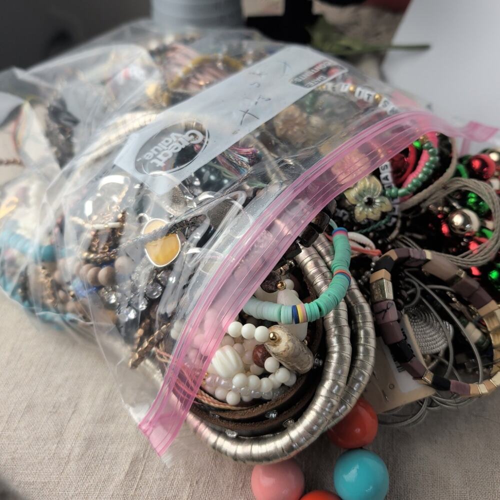 4 Pounds! Mystery Wearable & Craft Bracelet Lot Treasure Hunt!